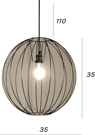 Lampadario-moderno-Illuminando-PALLA-SP-35-E27-LED-metallo-sospensione