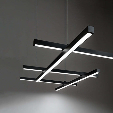 Lampadario-Moderno-Net-Nero-Led-Piccolo