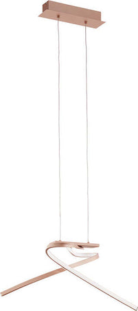 Lampadario-Moderno-Palozza-Led-Alluminio-Rosa-E-Oro-Rosa
