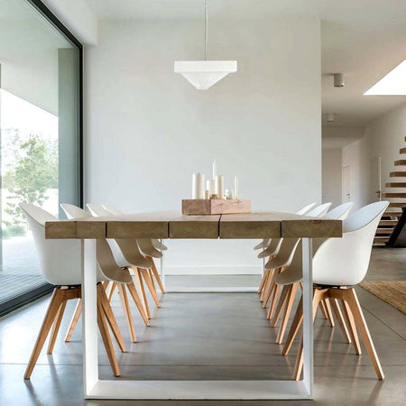 Lampadario-moderno-Promoingross-LINE-S120-DIM-LED-alluminio-acrilico-sospensione-telecomando-dimmerabile