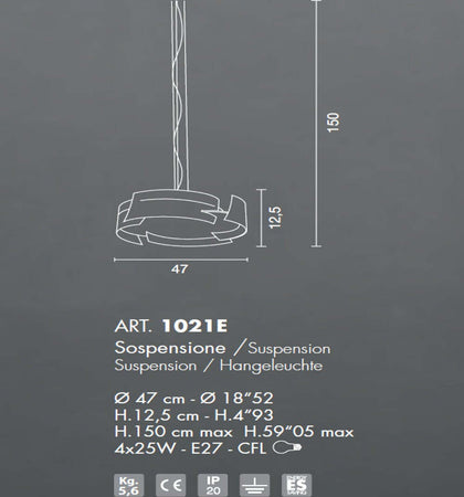 Lampadario-moderno-Selene-illuminazione-VULTUR-1021E-1024E-E27-LED-acciaio-sospensione