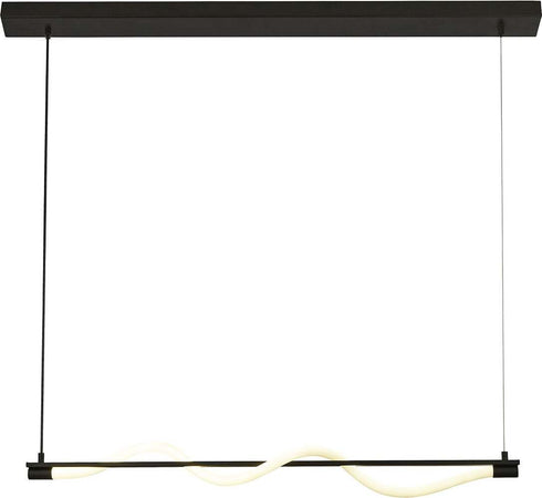 Lampadario-Moderno-Serpente-Acciaio-Bianco-Policarbonato-Nero-Led-15W-2700K