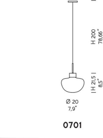 Lampadario-moderno-Sylcom-APHROS-0701-LED-vetro-soffiato-sospensione