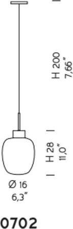 Lampadario-moderno-Sylcom-APHROS-0702-LED-vetro-soffiato-sospensione
