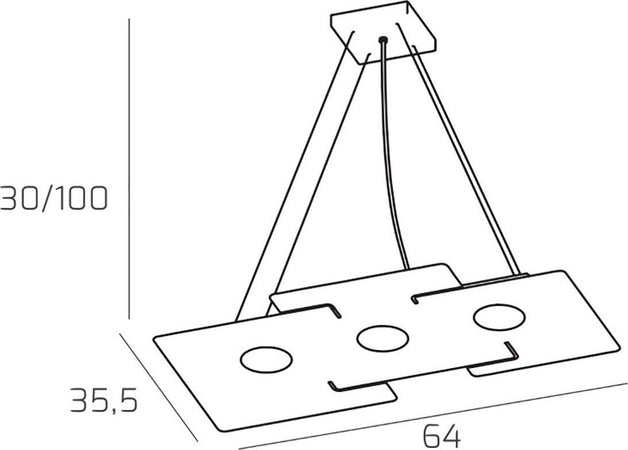 Lampadario-moderno-Top-Light-ECHO-1161-S3-GX53-LED-metallo-bianco-sospensione