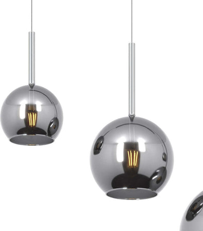 Lampadario-moderno-Top-Light-FUTURE-1155-CR-S4-RMIX-CR-E27-LED-vetro-pirex-soffiato-lampada-soffitto