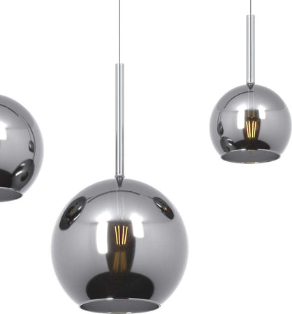 Lampadario-moderno-Top-Light-FUTURE-1155-CR-S4-RMIX-CR-E27-LED-vetro-pirex-soffiato-lampada-soffitto