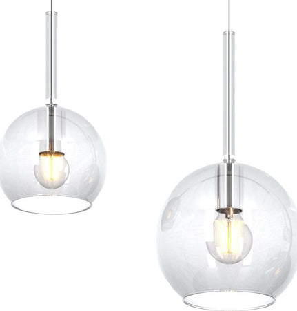 Lampadario-moderno-Top-Light-FUTURE-1155-CR-S4-RMIX-TR-E27-LED-vetro-pirex-soffiato-lampada-soffitto