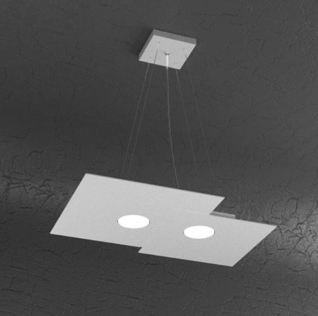 Lampadario-moderno-Top-Light-PLATE-1129-S2-R+1-Gx53-LED-biemissione-metallo-sospensione