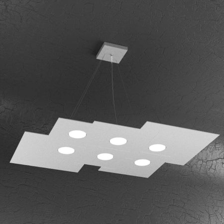 Lampadario-moderno-Top-Light-PLATE-1129-S6-R+2-Gx53-LED-metallo-biemissione-sospensione