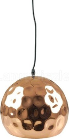 Lampadario-Pendente-Lampada-A-Sospensione-In-Metallo-Cono-Oro-Rosa-Rame-Vt-8250