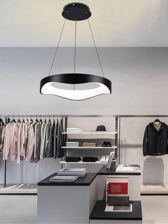 Lampadario-Plafoniera-Led-A-Onda-38-W-3-Colori-Luce-Bianca-Calda-Naturale-Nero-Universo