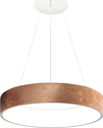 Lampadario-Promoingross-AURORA-S80-RF-FOGLIA-RAME-CCT-6286Lm-modulo-led-dimmerabile-sospensione-classica