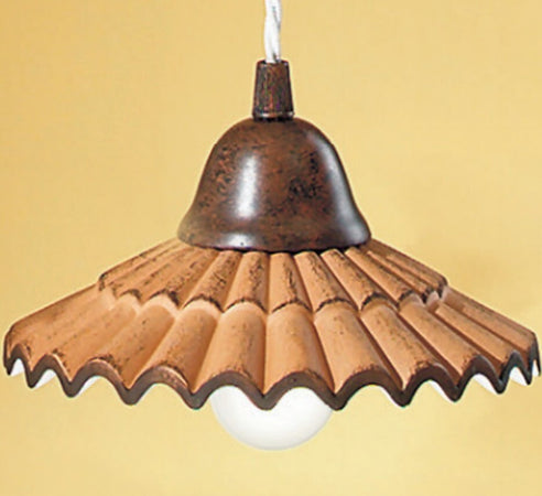 Lampadario-rustico-Due-P-illuminazione-VANIA-SP-E27-LED-ceramica-sospensione