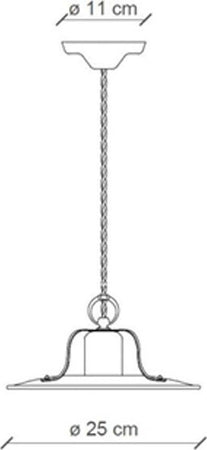 Lampadario-rustico-Ferroluce-Retrò-COUNTRY-C1441-E27-LED-ceramica-sospensione