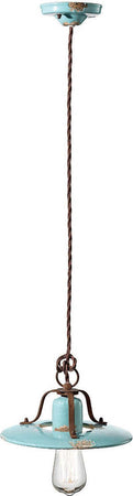 Lampadario-rustico-Ferroluce-Retrò-COUNTRY-C1441-E27-LED-ceramica-sospensione