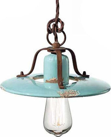 Lampadario-rustico-Ferroluce-Retrò-COUNTRY-C1441-E27-LED-ceramica-sospensione