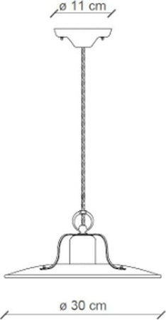 Lampadario-rustico-Ferroluce-Retrò-COUNTRY-C1442-E27-LED-ceramica-sospensione