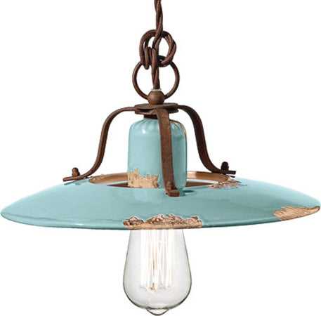 Lampadario-rustico-Ferroluce-Retrò-COUNTRY-C1442-E27-LED-ceramica-sospensione