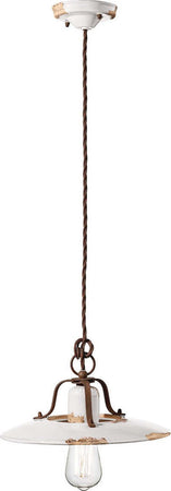 Lampadario-rustico-Ferroluce-Retrò-COUNTRY-C1442-E27-LED-ceramica-sospensione
