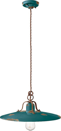 Lampadario-rustico-Ferroluce-Retrò-COUNTRY-C1443-E27-LED-ceramica-sospensione