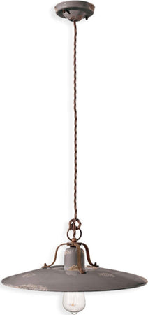 Lampadario-rustico-Ferroluce-Retrò-COUNTRY-C1443-E27-LED-ceramica-sospensione