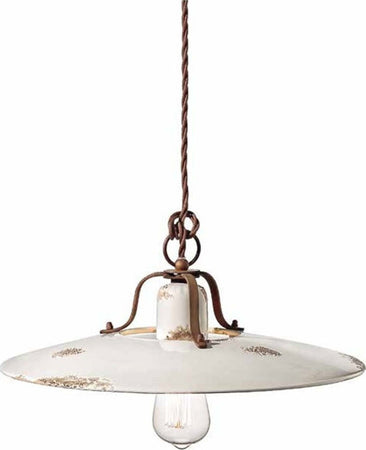Lampadario-rustico-Ferroluce-Retrò-COUNTRY-C1443-E27-LED-ceramica-sospensione