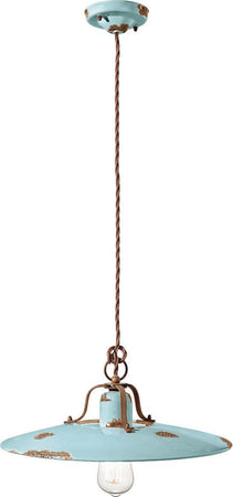 Lampadario-rustico-Ferroluce-Retrò-COUNTRY-C1443-E27-LED-ceramica-sospensione