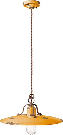 Lampadario-rustico-Ferroluce-Retrò-COUNTRY-C1443-E27-LED-ceramica-sospensione