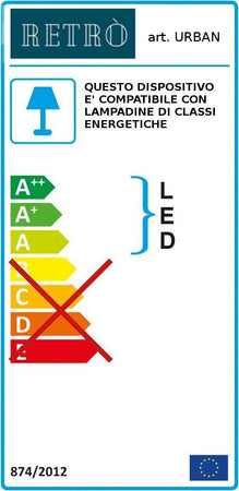 Lampadario-rustico-Ferroluce-Retrò-URBAN-C1520-E27-LED-treccia-ceramica-sospensione