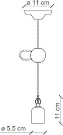 Lampadario-rustico-Ferroluce-Retrò-VINTAGE-C660-1-E27-LED-ceramica-sospensione