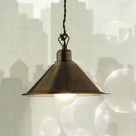 Lampadario-rustico-Illuminando-STREET-SP-LED-sospensione-metallo-brunito-calata-treccia-marrone-interni-E27