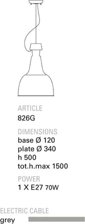 Lampadario-rustico-Toscot-TORINO-826G-E27-LED-34CM-ceramica-sospensione-cupola-artigianale-terracotta