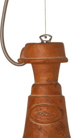 Lampadario-rustico-Toscot-TORINO-826G-E27-LED-34CM-ceramica-sospensione-cupola-artigianale-terracotta