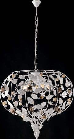 Lampadario-Shabby-Chic-Bella-Bianco-5-Luci-E27