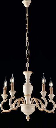 Lampadario-Shabby-Chic-Fiorenza-Avorio-Oro-5-Luci-E14