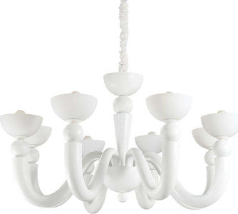Lampadario-Shabby-Chic-Provenzale-Bon-Bon-Metallo-Bianco-8-Luci