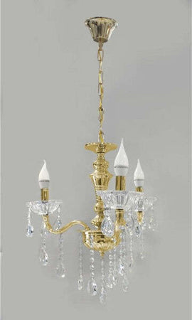 Lampadario-Soffitto-3-Bracci-A-Sospensione-Con-Catena-Gocce-Pendenti-Lampada-A26