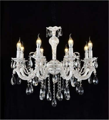 Lampadario-Soffitto-Classico-8-Bracci-Attacco-E14-Vetro-Effetto-Cristallo-A01-8