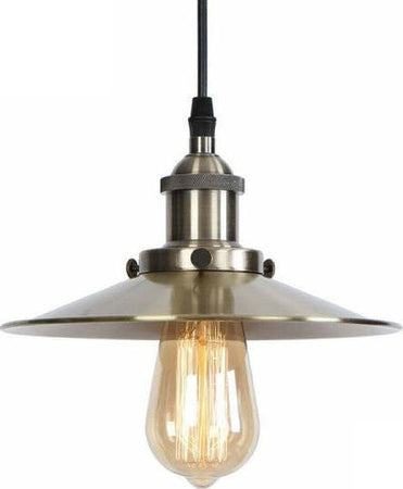 Lampadario-Soffitto-Portalampada-Pendente-Vintage-Retro'-Cavo-Telato-E27-Cromato
