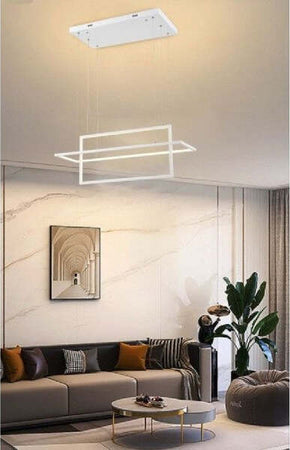 Lampadario-Soffitto-Sospensione-2-Rettangoli-Moderno-Lp-34b-Luce-3000k-6500k-4000k