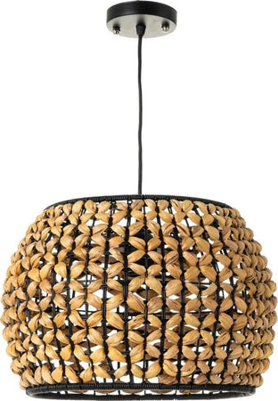 Lampadario-Sospensione-Design-Moderno-Lampada-Paralume-Fibra-Naturale-35-cm