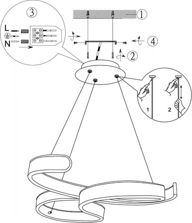 Lampadario-Trio-Lighting-FRANCIS-52W-LED-6500LM-3000°K-dimmerabile-metallo-sospensione-ultramoderma-interno