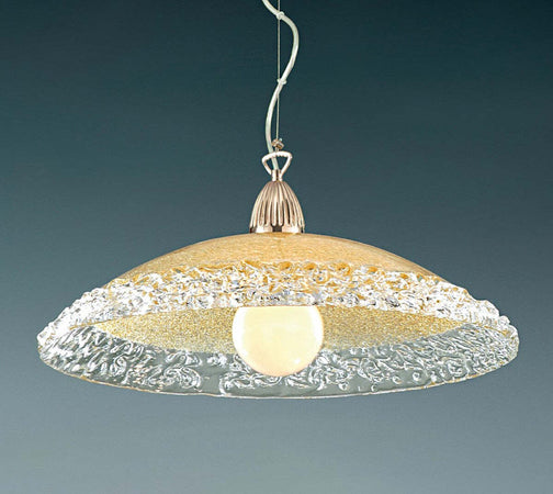 Lampadario-vetro-ambra-Padana-Lampadari-SALLY-288-SM-E27-LED-sospensione-lampada-soffitto-classica