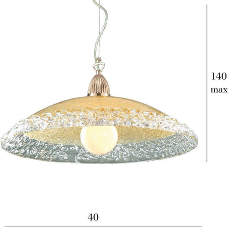 Lampadario-vetro-ambra-Padana-Lampadari-SALLY-288-SM-E27-LED-sospensione-lampada-soffitto-classica