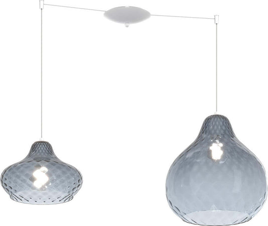 Lampadario-vetro-colorato-Top-Light-DRESS-1191-BI-S2-SMIX-ZA-E27-LED-lampada-soffitto-moderna