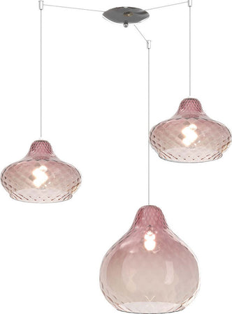 Lampadario-vetro-colorato-Top-Light-DRESS-1191-CR-S3-SMIX-RU-E27-LED-lampada-soffitto-moderna