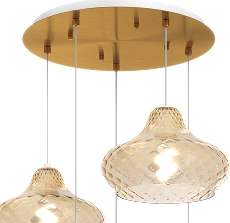 Lampadario-vetro-colorato-Top-Light-DRESS-1191-OS-S5-TP-AMBRA-E27-LED-lampada-soffitto-moderna-classica