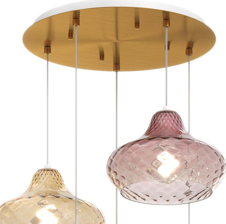 Lampadario-vetro-colorato-Top-Light-DRESS-1191-OS-S5-TP-AMBRA-RUBINO-E27-LED-lampada-soffitto-moderna-classica