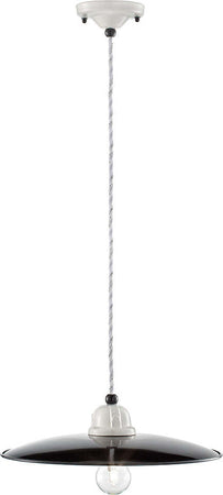 Lampadario-Vintage-B&W-Metallo-Smaltato-Nero-E-Bianco-1-Luce-E27-35Cm
